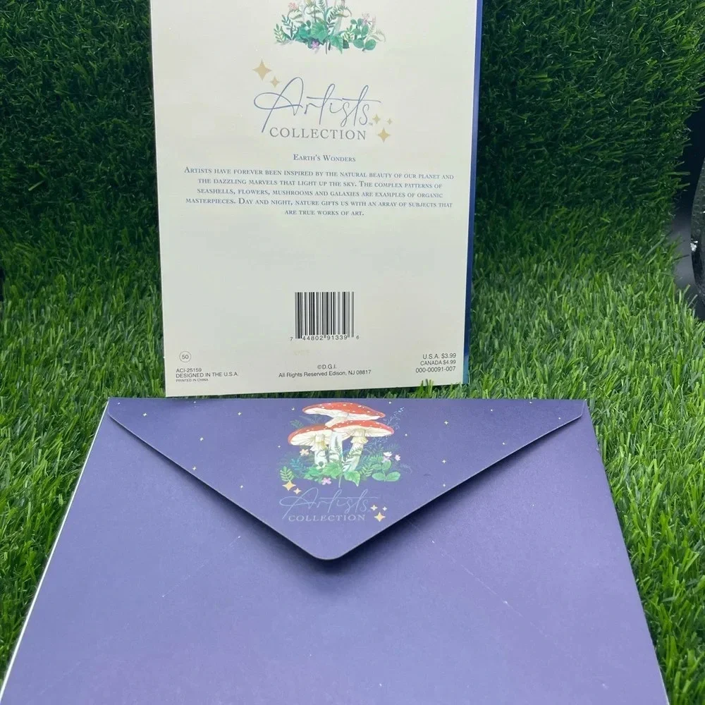 Unique Deluxe Mushroom Stationery Set in Keepsake Gift Box, New, Limited 💝 🍄